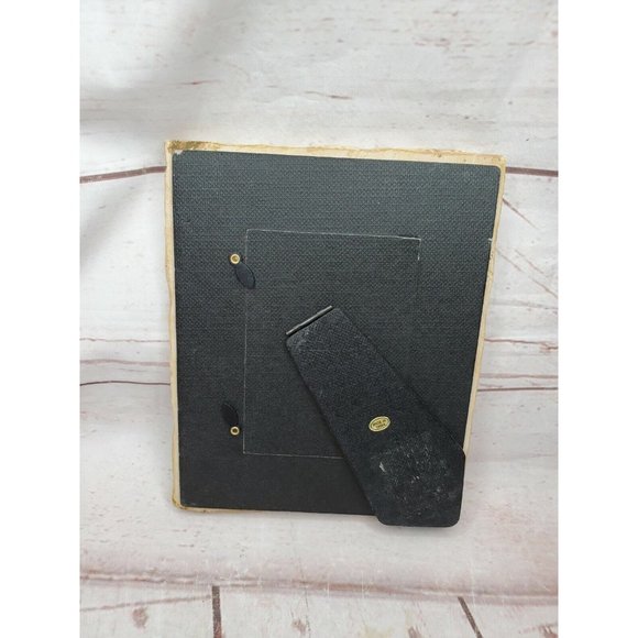 Rare Vintage Stone Leaf Embossed Freestanding Picture Photo Frame - Picture 3 of 12